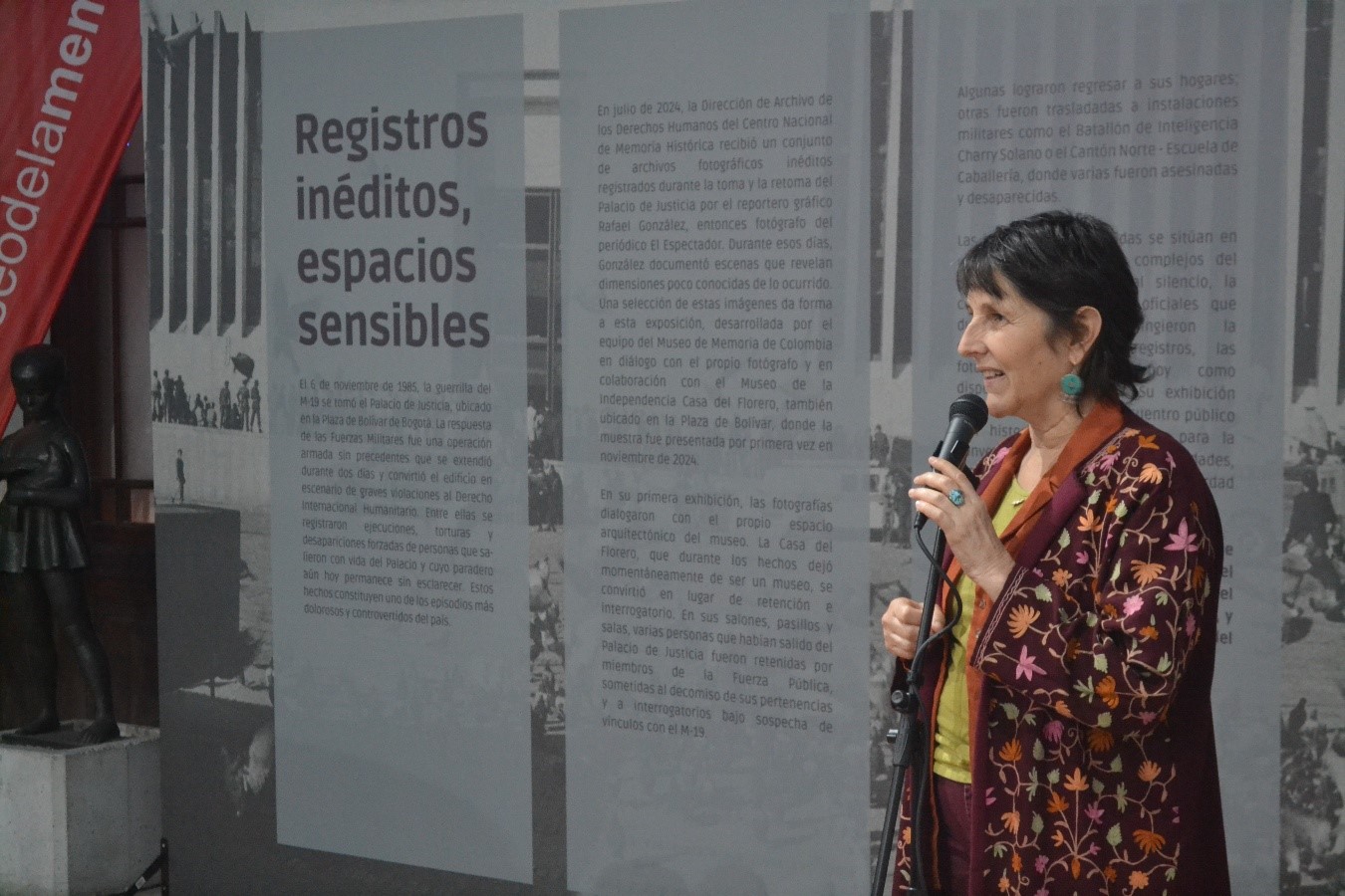 Directora del Centro Nacional de Memoria Histórica, María Gaitán. Créditos: Embajada de Colombia en Uruguay