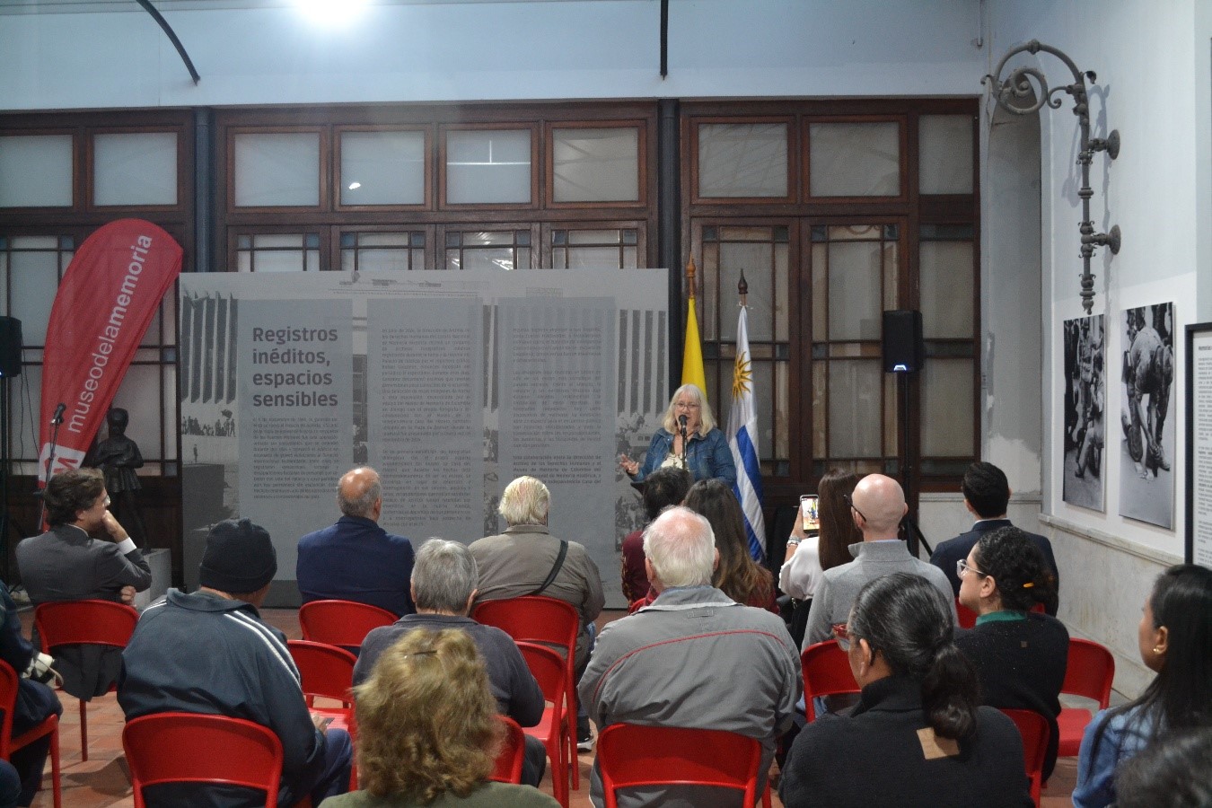 Directora del Museo de la Memoria del Uruguay, Begoña Ojeda. Créditos: Embajada de Colombia en Uruguay