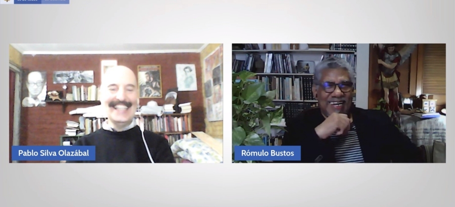 La Embajada de Colombia en Uruguay realizó un conversatorio virtual con el poeta colombiano Rómulo 