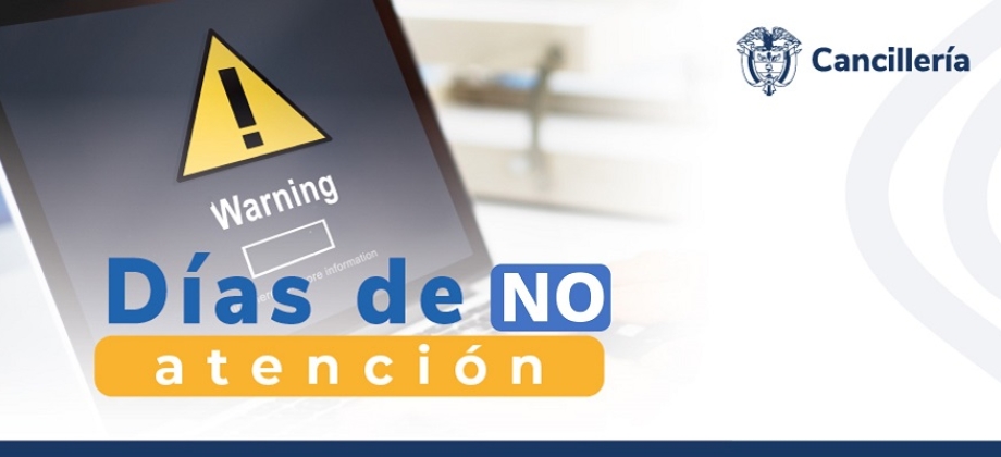 La Embajada y el Consulado de Colombia en Uruguay informan que no tendrán atención al público el 22 de abril de 2024, con motivo de la celebración del “Desembarco de los 33 Orientales”