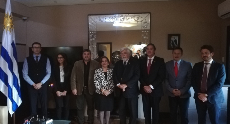 Embajada de Colombia en Uruguay acompañó la visita de la Ministra de Justicia 